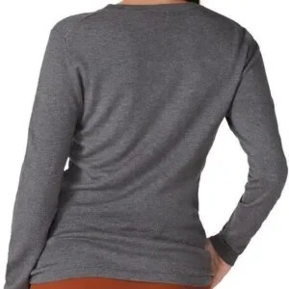 DEREK LAM Drape Front Crew Neck Sweater in Gray Size Medium - Picture 5 of 5